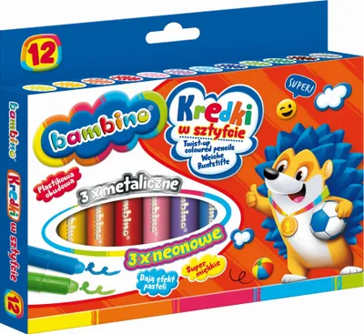 Obrázek produktu pro Creative Corner BAMBINO Stick Crayons 12 barev