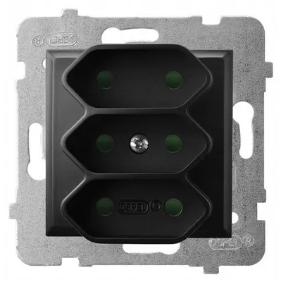 Produktbild von Ospel GP-3UP/m/33, Schwarz, IP20, 2,5 A, 71 mm, 46 mm, 71 mm