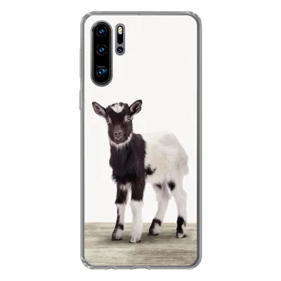 Produktbild von MuchoWow® Handyhülle Schutzhülle Hülle für Huawei P30 Pro Ziege - Tiere - Kinder - Jungen - Mädchen Silikon Softcase Handy Hülle - Schutzdeckel