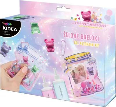 Obrázok produktu pre Súprava gélových príveskov na kľúče Kidea