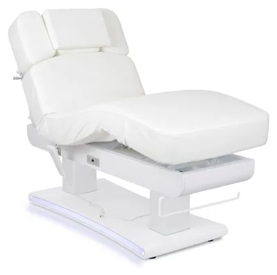 Image de Habys Prestia, équipée de chauffage | Lit de beauté électrique, lit de massage, lit de traitement | 4 moteurs | Réglable en hauteur, électrique | 198 x 79 cm | Blanc