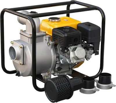 Produktbild von Motorpumpe mit 4-Takt Benzinmotor, 3 Zoll Anschlüsse, bis zu 50m?/h Förderleistung