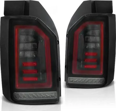 Produktbild von Voll LED Lightbar Rückleuchten passend für VW T6 Bj. 15-19 Schwarz Smoke (Heckklappe)r.l