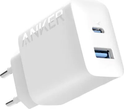 Image de Anker 312 20W 1x USB-A 1x USB-C Chargeur blanc (A2348G21)