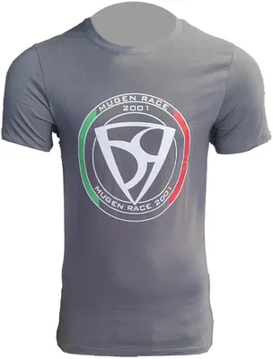 Productafbeelding van MUGENRACE T-shirt met trapdetail, grijs, maat S