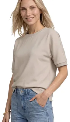 Produktbild von Street One Silk-Look T-Shirt Clay Sand 38