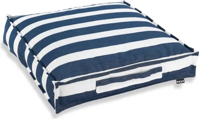 Produktbild von H.O.C.K. Classic Streifen Outdoor Matratzenkissen 50x50x10cm navy-blau