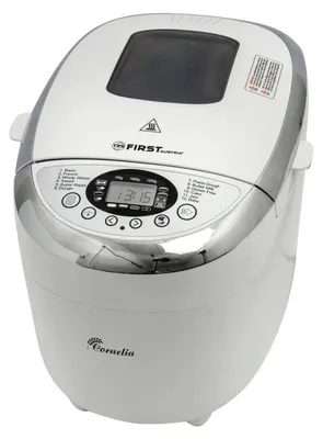 Obrázok produktu pre Pekáreň na chlieb s dvoma miešadlami First Austria FA-5152-3, 850 W, 12 programov, bezlepkový chlieb, biela