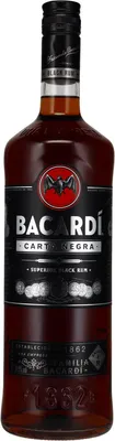 Produktbild von Bacardi Carta Negra 1000ml 37,5% Vol.