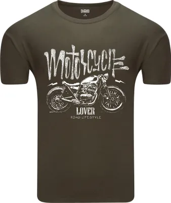 Obrázek produktu pro Diarbo pánské tričko s potiskem milovníka motorek milovník motorek zelená velikost M