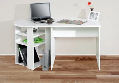 Produktbild von Schreibtisch Kinderschreibtisch Schülerschreibtisch Bürotisch Schulanfang weiß