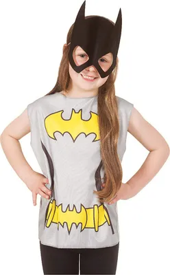 Produktbild von Kinder Batgirl Shirt und Maske / Einheits-Größe: 3-6 Jahre (110/116 ideal)