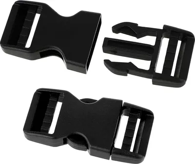 Produktbild von 2er-Pack 1-Zoll-Schnalle, verstellbare E-förmige Schnalle aus Kunststoff, Schnappverschlüsse, Verschlussverschlüsse, seitlicher Schnellverschluss, Ersatzschnalle für Rucksack, Gürteltasche, Fallschirm