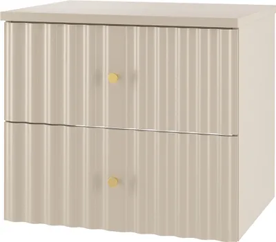 Produktbild von Waschtischunterschrank mit Waschtischplatte 60 cm breit in kaschmir AQUINO-140