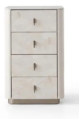 Produktbild von Bett Schlafzimmer Set Doppelbett Kommode Modern Beige Edel Polsterbett