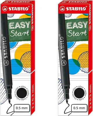 Produktbild von STABILO ergonomischer Kugelschreiber - EASYoriginal, verschiedene Farben - Packung mit 6 Stück - Schwarz