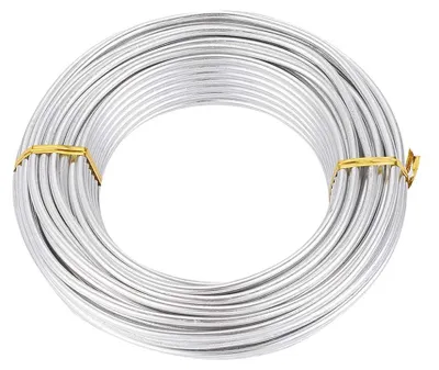 Aluminiumdraht 4 mm, 16 m, silberfarben für Basteln & Schmuck