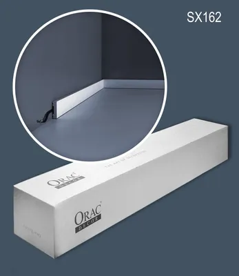 Produktbild von Orac Decor SX162-box-10 AXXENT Sockelleisten 1 Karton mit 10 Wandleisten | 20 m