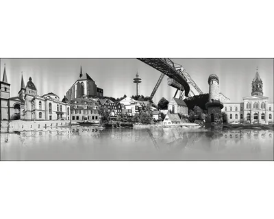 Produktbild von Glasbild Wuppertal Wahrzeichen I 80x30 cm