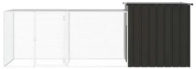 Obrázek produktu pro vidaXL Klec pro kuřata antracitová 300x91x100 cm pozinkovaná ocel