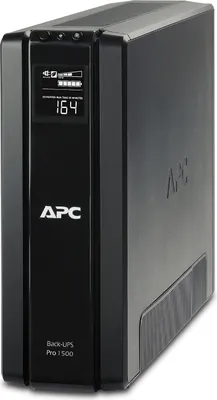 Produktbild von APC Back UPS PRO USV 1500VA Leistung - BR1500G-GR - inkl. 150.000 Euro Geräteschutzversicherung (6-Schuko Ausgänge, Stromsparfunktion, Multifunktionsdisplay)