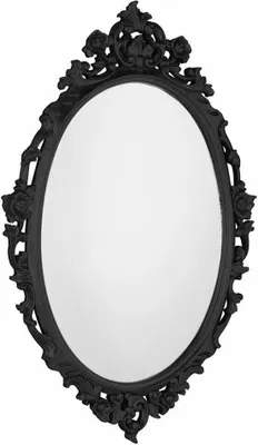 Image de Miroir avec cadre DESNA, 80 x 100 cm, noir