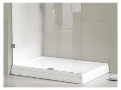 Produktbild von RIHO Davos Rechteck-Duschwanne, Ablauf 90mm, mit Füße und Schürze, weiß glänzend, D002013005