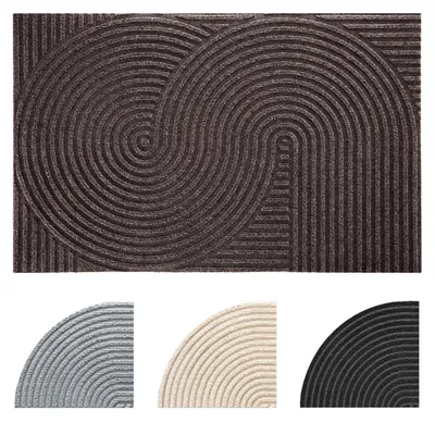 Produktbild von Fußmatte 70x120cm rutschfest maschinenwaschbar Innen Außen Kaffee