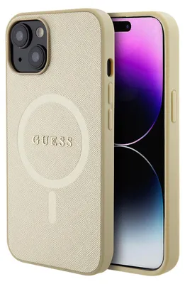 Image de Guess Guhmp15Mpsahmcb Iphone 15 Plus / 14 Plus 6.7 Złoty/Gold Hardcase Saffiano Magsafe