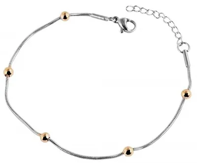 Produktbild von Akzent Kettenarmband aus Edelstahl in silberfarbig