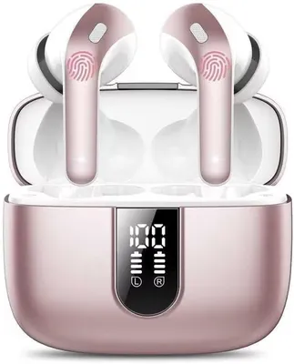 Produktbild von In Ear Kopfhörer Bluetooth 5.3 mit 50H Tiefer Bass, Kabellose Kopfhörer Noise Cancelling Earbuds mit 4 ENC Mic, IPX22 Wasserdicht Ohrhörer, USB-C