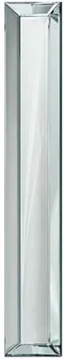 Produktbild von Casa Padrino Luxus Wandspiegel Silber 15 x 5 x H. 190 cm - Schmale Spiegelleiste mit Facettenschliff