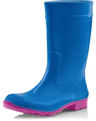 Produktbild von Ladeheid Damen Gummistiefel LA-967 (Blau/Rosa, 37 EU)