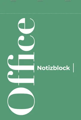 Produktbild von Clairefontaine 10x Notizblock Office A4 50 Bl kariert 70g, grüner Deckel 18351SC