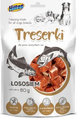Obrázek produktu pro Hilton Bar Meat Salmon 80g - Odměna při tréninku HILTON