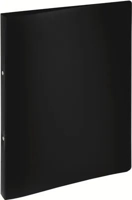 Produktbild von Ringbuch A4 16mm schwarz PP 2 Ringe Packung mit 12 Stück