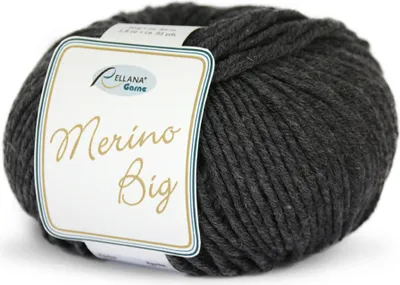Produktbild von Rellana Merino Big, 60% Schurwolle (Merino), 40% Polyacryl, 50 gr. anthrazit 15