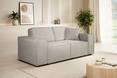 Produktbild von Sofa PEDRO II - 2-Sitzer modernes Couch ohne Schlaffunktion - Beige (Velo623)