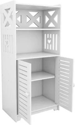 Obrázok produktu pre Skrinka pod umývadlo – kúpeľňová skrinka – úložný priestor – úsporný dizajn – 75 x 22 x 36 cm – biela