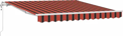Productafbeelding van Uitschuifbare luifel Oranje en bruin 300 x 250 cm