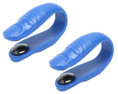 Produktbild von 2 Stück Tiger-Mundclip, sichere und effektive Akupressurpunkt-Akupunktmassage mit Magneten für Migräne, Schwindel, Blau