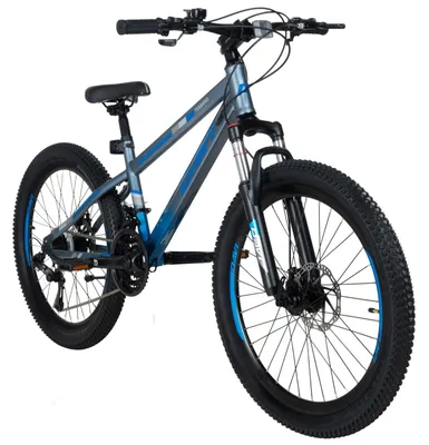 Produktbild von Mountainbike Kinderfahrrad Davi Terrano 24 Zoll, 130–160 cm, 21 Gänge, Grau/Blau