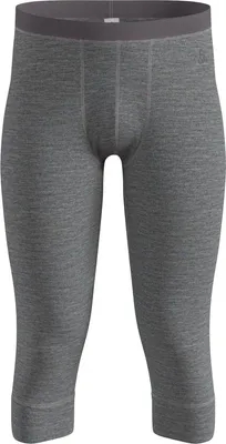 Produktbild von Natural Merino 200 Base Layer 3/4 Tights, Herren - Odlo, Farbe:10183 odlo steel grey melange, Größe:S