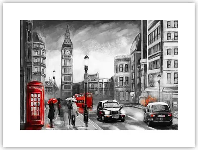 Produktbild von Poster - Poster ohne Rahmen - London Bus - 40x30 cm - Wand Bild - Wanddeko - Wandbilder - Kunstposter - Wandposter - Bilder - Kunstdruck - Wanddekoration - Wandbild - P2XAA40x30-3939
