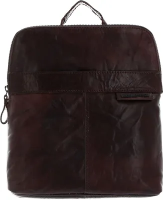 Image de SPIKES & SPARROW Cuir sac à dos Bronco Backpack Dark Brown brun