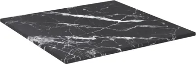 Obrázek produktu pro vidaXL Stolová deska černá 30x30 cm 6 mm tvrzené sklo mramorového vzhledu