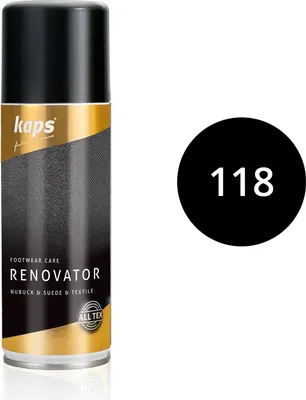 Produktbild von Renovator für Wildleder- und Nubuklederschuhe - Kaps Renovator - Farbe: 118 - schwarz