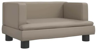 Image de vidaXL Lit pour chien cappuccino brun 60x40x30 cm simili-cuir