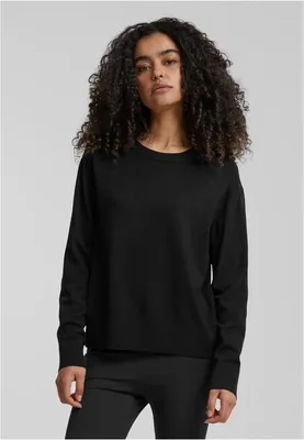 Obrázek produktu pro Dámský svetr Urban Classics Ladies Knitted Roundneck Sweater black - XS