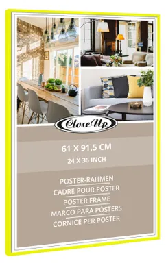 Produktbild von Close Up Posterrahmen Gelb 61 x 91,5 cm Kunststoff